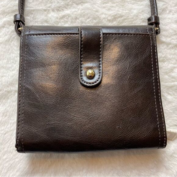 Liz Claiborne New With Tags Brown Leather Crossbody Purse - Picture 6 of 15